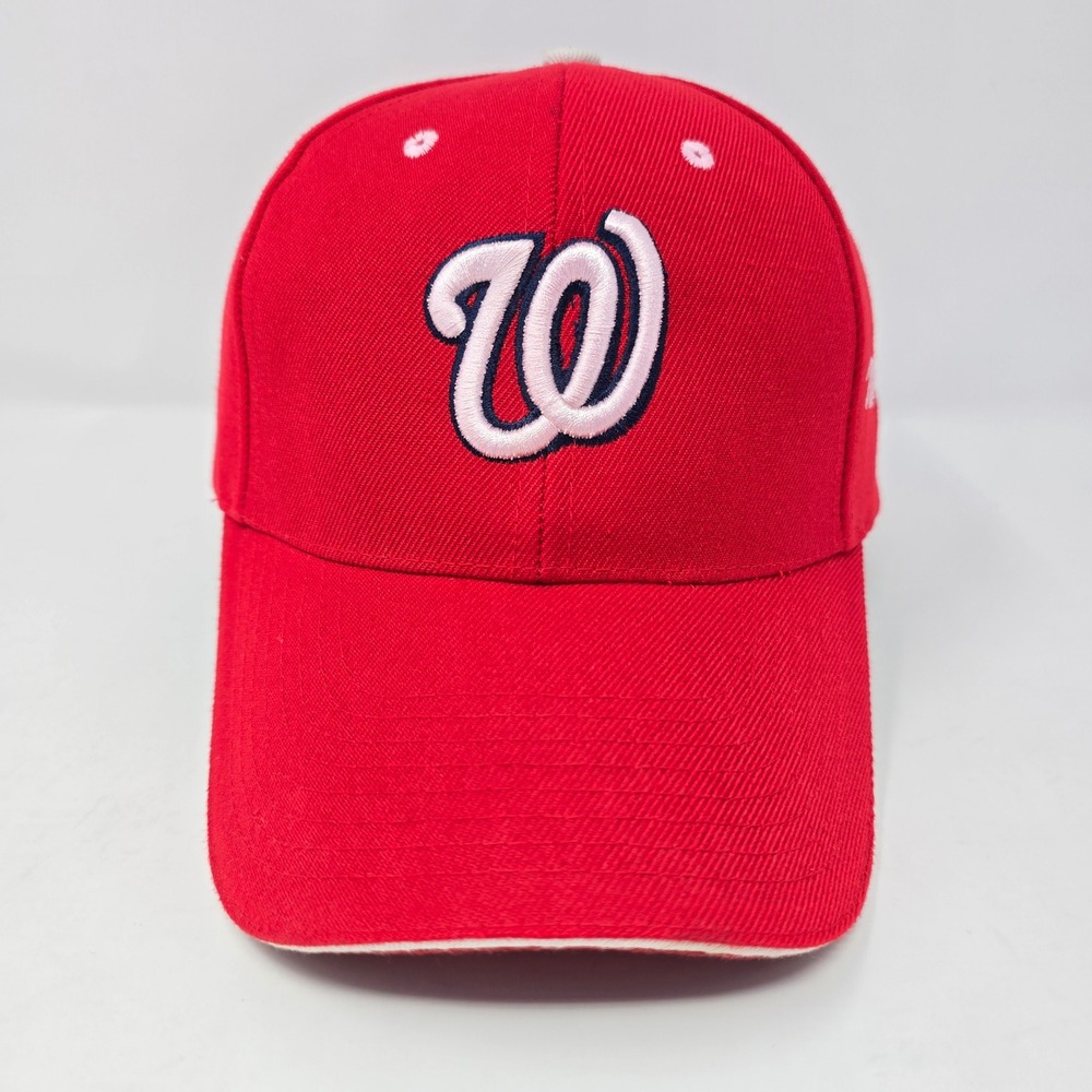 Washington Nationals MLB Baseball Cap City Hunter Red White Adjustable Hat
